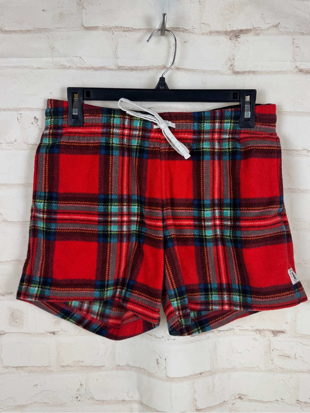 Chubbies Loungewear Fleece Plaid Shorts Size Small
